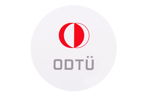 ODTÜ Logolu Sticker (Beyaz)