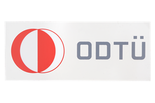  ODTÜ Logolu Yatay Araba Stickerı