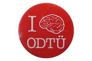 I Think of ODTÜ Logolu Buton Rozet