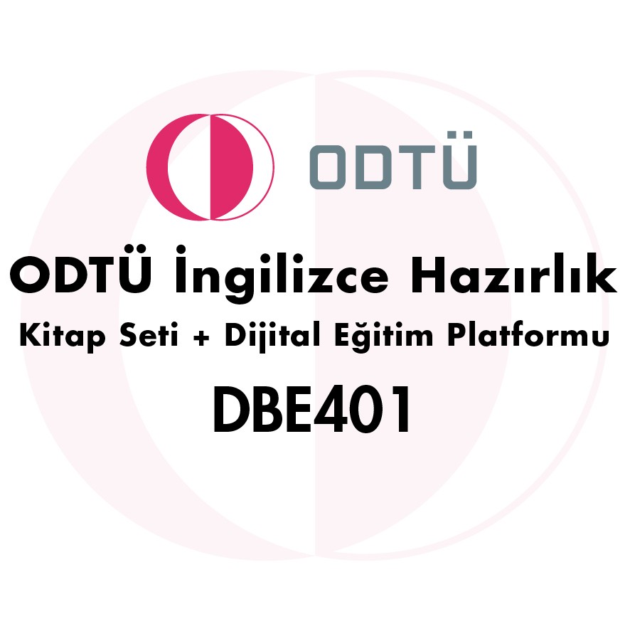 ODTÜ İngilizce Hazırlık Kitap Seti + Dijital Eğitim Platformu  DBE 401
