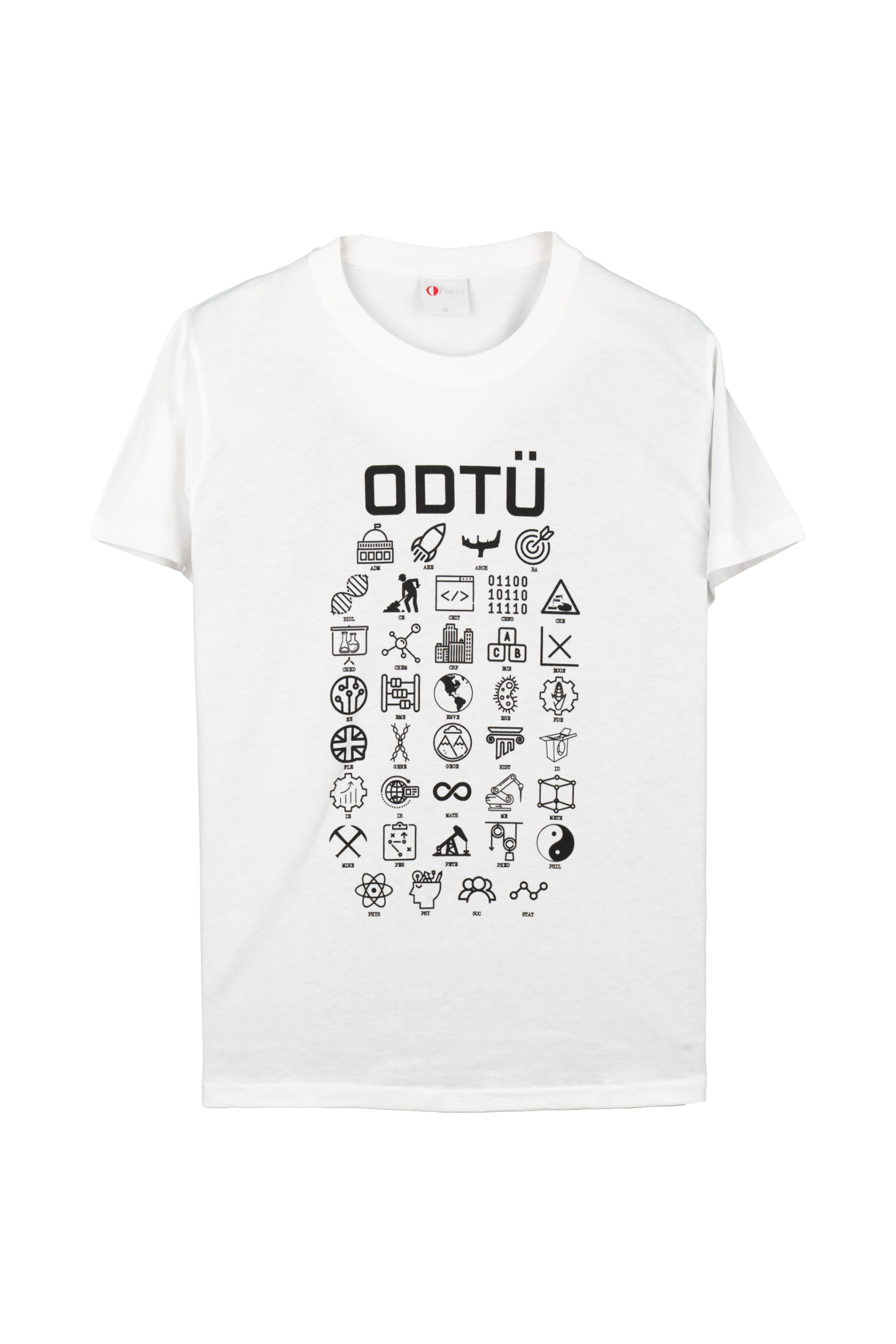 ODTÜ Bölümler T-shirt  (Ekru)